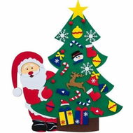 Detailed information about the product Diy Felt Christmas Tree Set Christmas Calendar Detachable Christmas Ornaments Wall Hanging Christmas Gifts For Christmas Decorations Party Supplies