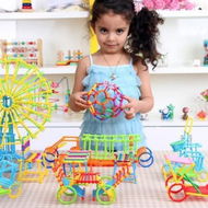 Detailed information about the product DIY Geometry Plug Puzzle Building Blocks Action Toy 800pcs