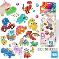 Detailed information about the product DIY Sparkle Gem Children's Kids 6 Stickers Cartoon Diamond Painting,Fun Arts and Crafts Kits Magical Cute Art 19x19cm Dino