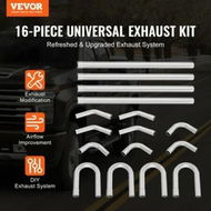 Detailed information about the product DIY Universal Exhaust Kit 16 Pieces Exhaust Pipe Kit with Slip-Fit Joint