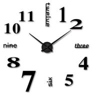 Detailed information about the product DIY Wall Mounted Clock Modern Unique Numbers Design Decorative