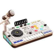 Detailed information about the product DJ Mixer Toys for Kids, Electronic Musical DJ Toys with Lights and Songs, Sound Effects with Microphone, Birthday Gifts for Boys Girls, White