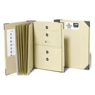 Detailed information about the product Document Organizer, Premium Life Binder Acid Free Custom Dyed Cloth Bound Accordion Organizer w/ 10 Expandable Pockets File Folders, Slate