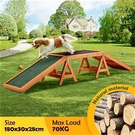 Detailed information about the product Dog Agility Ramp Toy Pet Obedience Training Equipment Obstacle Course Outdoor Play Walk Exercise Sports Wooden Arch Bridge