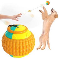 Detailed information about the product Dog Ball On A Rope Training Dog Treat Toy Ball Throwing Ball Interactive Outdoor Tossing For Pet Dog (Orange)