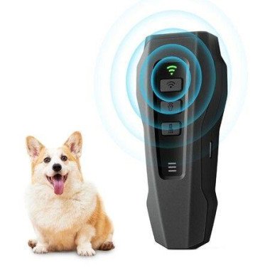 Dog Barking Control Devices 32.8FT Anti-Barking Device 3 Training Modes With LED Lights Ultrasonic Dog Barking Deterrent Black.