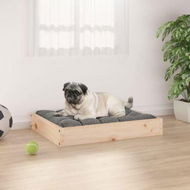 Detailed information about the product Dog Bed 61.5x49x9 Cm Solid Wood Pine.