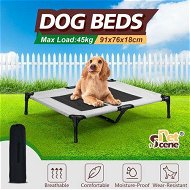 Detailed information about the product Dog Bed Trampoline Large Pet Elevated Sofa Raised Cot Outdoor Camping Indoor Portable Durable Washable Grey L