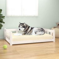 Detailed information about the product Dog Bed White 105.5x75.5x28 cm Solid Wood Pine