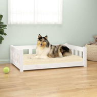 Detailed information about the product Dog Bed White 95.5x65.5x28 cm Solid Wood Pine