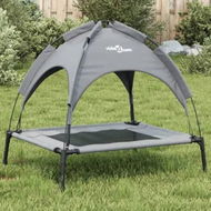 Detailed information about the product Dog Bed with Canopy Anthracite Oxford Fabric and Steel