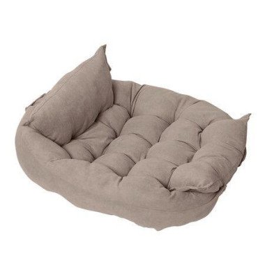 Dog BedsPet Calming Bed WinterFoldable Washable Dog Bed Cat Beds Dog Sofa Bed Multifunctional Dog Bed Three Forms Brown