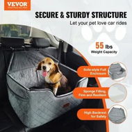 Detailed information about the product Dog Booster Car Seat Pet Car Seat for Medium Large Dog up to 24.9 kg Gray