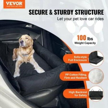 Dog Booster Car Seat Pet Car Seat for Medium Large Dog up to 45.4 kg Black