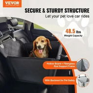 Detailed information about the product Dog Booster Car Seat Pet Car Seat for S M L Dogs up to 22 kg Black