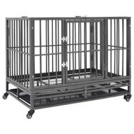 Detailed information about the product Dog Cage with Wheels Steel 102x72x85 cm