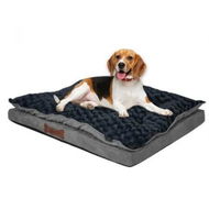 Detailed information about the product Dog Calming Bed Warm Soft Plush Comfy S Grey Small