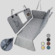 Detailed information about the product Dog Car Seat Cover for Back Seat, Waterproof and Nonslip Pet Car Seat Cover with Mesh Window for Cars Trucks and SUVs, Grey