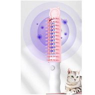 Detailed information about the product Dog Cat Brushes Comb Groom Massagers Massagers slicker brush self- cleaning slicker brush Massager Pets Hair AAA Battery Col.PINK