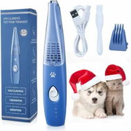 Detailed information about the product Dog Cat Home Hair Clipper Vacuum Portable Electric USB Rechargeable Pet Grooming Tools, Blue