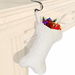 Dog Christmas Stocking with Mantle Holders,18' Large Bone Shaped Hanging Christmas Stocking for Dogs Cats Pets (White). Available at Crazy Sales for $9.99