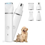 Detailed information about the product Dog Clippers Grooming Kit Hair Clipper, Low Noise Paw Trimmer, Rechargeable Cordless Quiet Nail Grinder Shaver for Cats and Other Pets