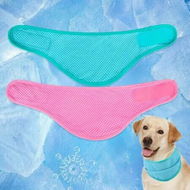 Detailed information about the product Dog Cooling Bandana 2 Pack Instant Chill Out Pet Scarf Adjustable,Summer Outdoor Ice Neck Cooler,Prevent Sunstroke Green Pink Size Medium