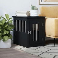 Detailed information about the product Dog Crate Furniture Black 45x62x59 cm Engineered Wood