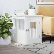 Detailed information about the product Dog Crate Furniture White 45x62x59 cm Engineered Wood