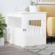 Detailed information about the product Dog Crate Furniture White 64.5x80x71 cm Engineered Wood