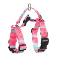 Detailed information about the product Dog Double-Lined Straps Harness Adjustable L MARBLE PINK