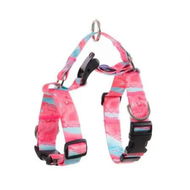 Detailed information about the product Dog Double-Lined Straps Harness Adjustable M MARBLE PINK