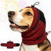 Dog Ear Wrap & Ear Muffs, Adjustable Breathable Noise Reduction Pet Ear Hood, Windproof Ear Cover for Fireworks, Thunderstorm & Outdoor Use (Red,Size S). Available at Crazy Sales for $19.99