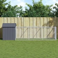 Detailed information about the product Dog House with Roof Anthracite 117x405x123 cm Galvanised Steel