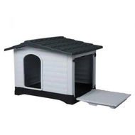 Detailed information about the product Dog Kennel Outdoor Indoor Plastic L Grey