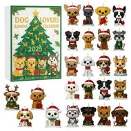 Detailed information about the product Dog Lovers Christmas Advent Calendar 24 Days Christmas Countdown Acrylic Cute Kitten Tree Pendant Decor Advent Calendar For Christmas Decorations