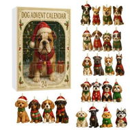Detailed information about the product Dog Lovers Christmas Advent Calendar 24 Days Christmas Countdown Acrylic Cute Kitten Tree Pendant Decor Advent Calendar For Christmas Decorations