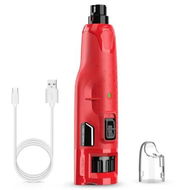 Detailed information about the product Dog Nail Grinder Quiet 45db 6 Speed Pet Nail Grinder with 2 LED Lights,Professional 3 Ports Rechargeable Electric Dog Nail Trimmer with Dust Cap