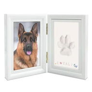 Detailed information about the product Dog or Cat Paw Print Frame, Large Pawprint Area, Pet Paw Print Impression kit, Wooden Dog Picture Frame, Personalized Gift Keepsake for Pet Lovers