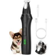 Detailed information about the product Dog Paw Trimmer with LED Light 2 Speed Low Noise Paw Trimmers for Dog Feet,Cordless Electric Dog Clippers for Grooming Cat Hair Shaver for Paws,Ears(Black)