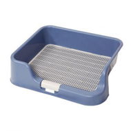 Detailed information about the product Dog Pet Potty Tray Training Toilet Raised Walls T1 Blue
