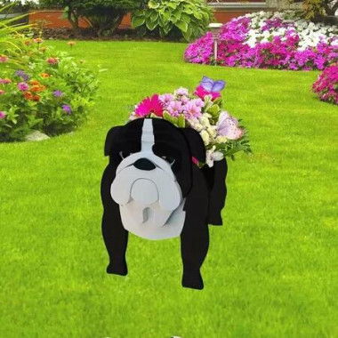 Dog Planter Plant Pots, Cute Dog Flower Planter Gifts for Pet Lovers, Unique Animal Plant Pots for Indoor Outdoor Garden Decor