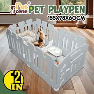 Detailed information about the product Dog Playpen Crate Pet Pen Cat Enclosure Indoor Outdoor Puppy Exercise Cage Safety Play Fence Gate Whelping Box Kennel Portable 155x78x60cm