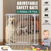 Dog Safety Gate Pet Fence Barrier Security Guard Adjustable Doorway Stairs Enclosure Low Containment System with Walk Through Cat Door 77cm Height. Available at Crazy Sales for $59.95