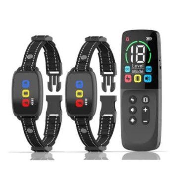 Dog Shock Collar 800M Dog Training Collar for 2 Dogs with Remote 3 Training Modes and Training Icons,Waterproof Shcok Collar for Large and Medium Dogs