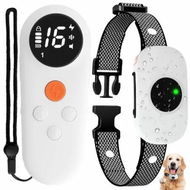 Detailed information about the product Dog Shock Collar, Vibration Training Collar with Remote Rechargeable RC E-Collar Waterproof with 3 Training Modes Locked,White