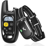 Detailed information about the product Dog Shock Training Collar with Remote,IPX7 Waterproof Electric Collars with Shock-Lock,Rechargeable E-Collar for Small Medium Large Dogs,Black