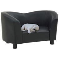 Detailed information about the product Dog Sofa Black 67x41x39 Cm Faux Leather