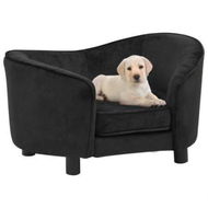 Detailed information about the product Dog Sofa Black 69x49x40 Cm Plush