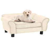 Detailed information about the product Dog Sofa Cream 72x45x30 Cm Plush